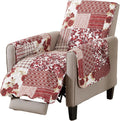 Great Bay Home Patchwork Scalloped Recliner Cover for Comfort