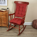 Garnet Gripper Rocking Chair Cushion Set 2-Piece - Thick 3in Pads
