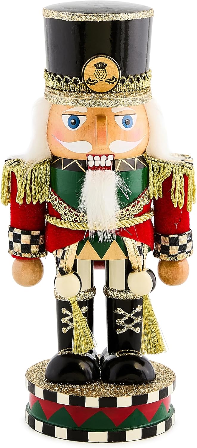 MACKENZIE-CHILDS Decorative Nutcracker Figurine for Christmas