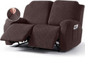 Recliner Loveseat Covers Extra Wide Oversized Slipcover - Coffee