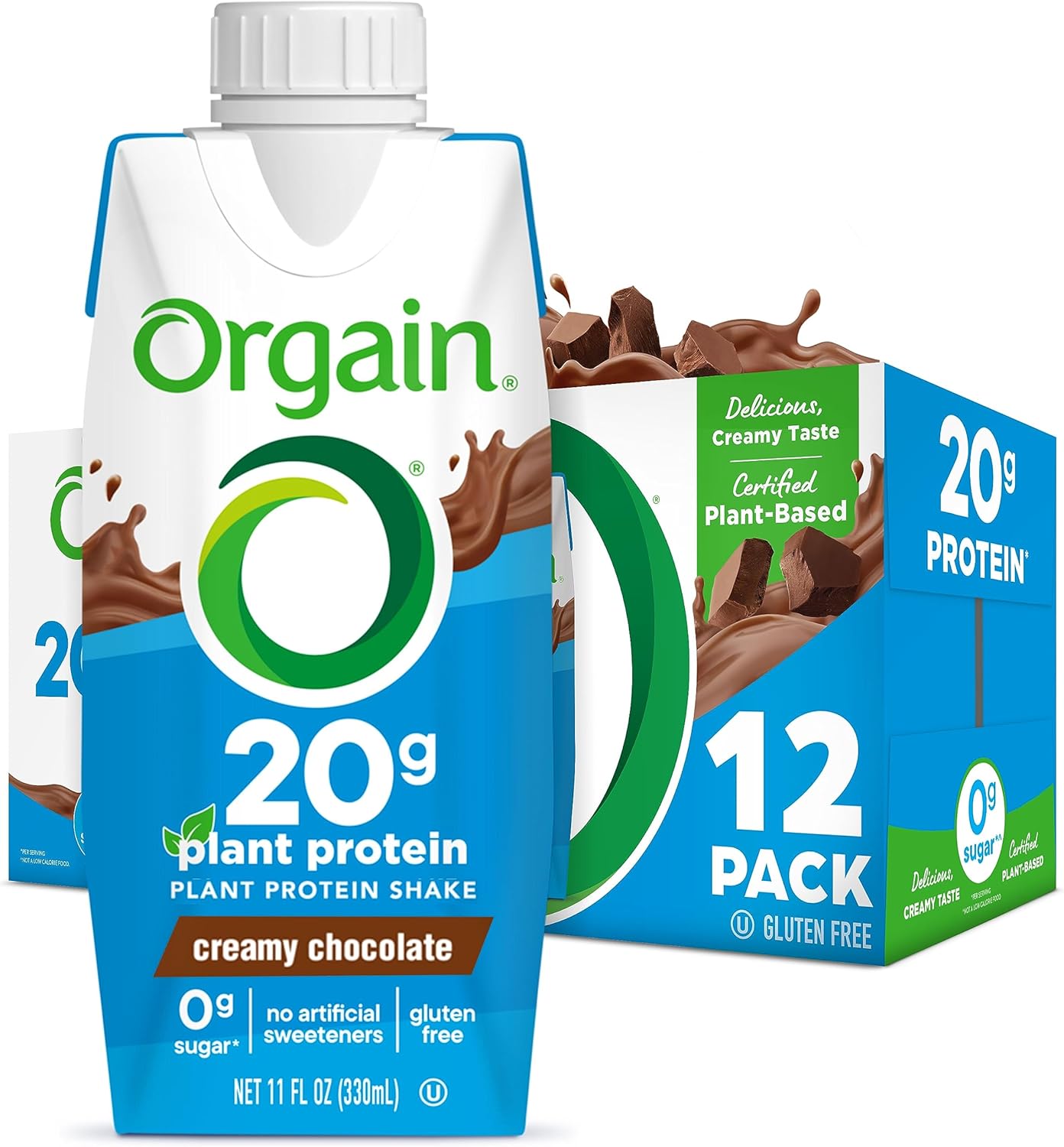 Orgain Organic Vegan Protein Shake - Creamy Chocolate Delight