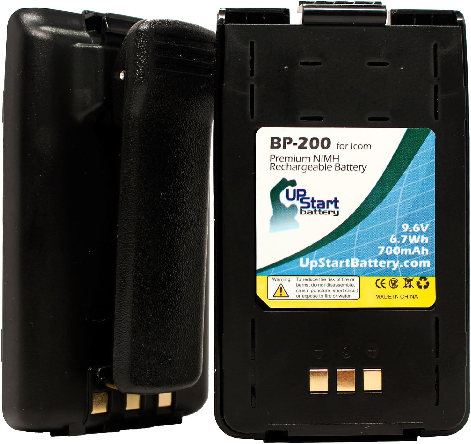 Replacement Icom IC-A5 Battery - 2 Pack for Two-Way Radio