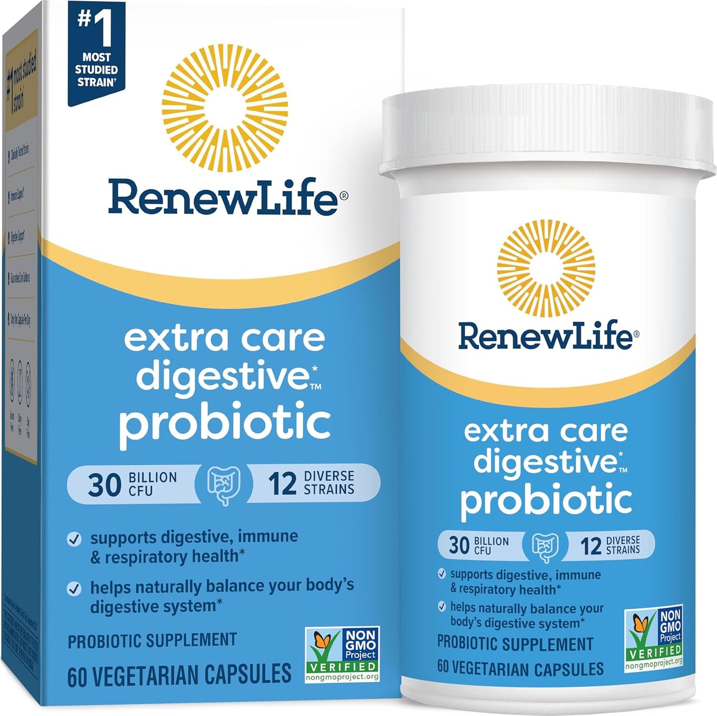 Renew-Life Extra Care Probiotic Supplement for Gut Health