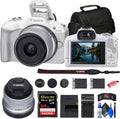 Canon EOS R50 Mirrorless Camera White with 18-45mm Lens - Renewed Kit