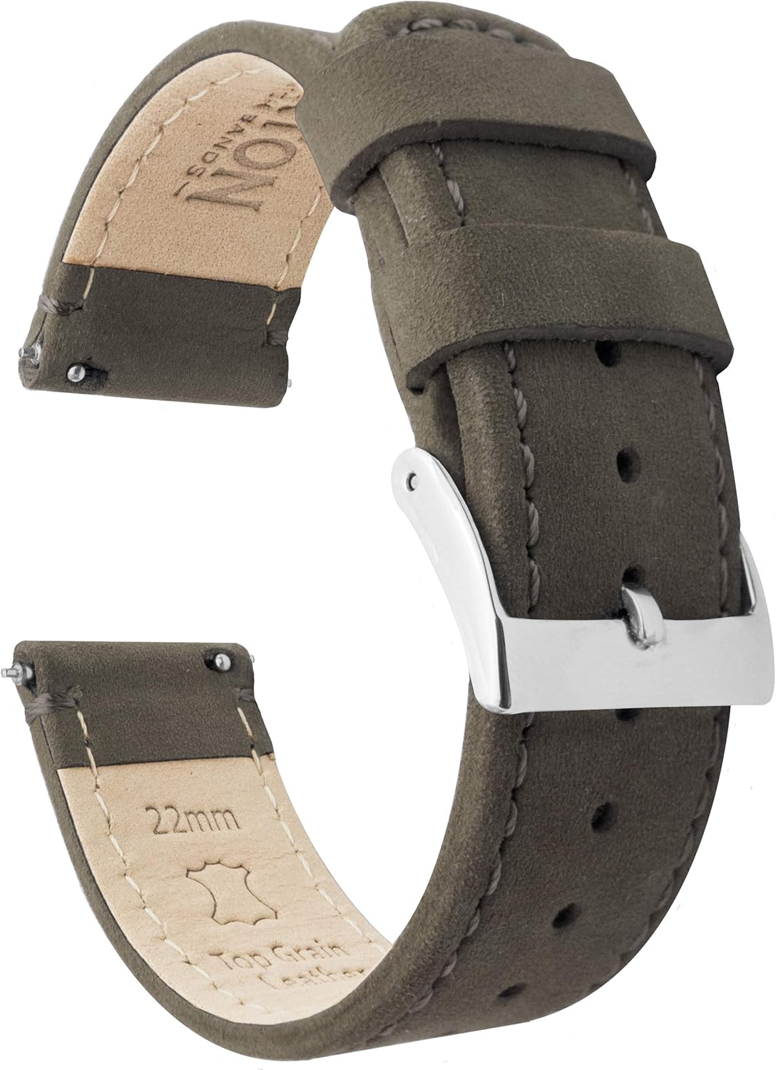 Barton Quick Release Top Grain Leather Watch Band Strap Options