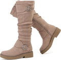 Women's Slouchy Knee High Boots Comfortable Wide Calf (Style GPFL)