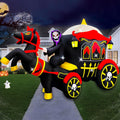 10 Ft Halloween Inflatable Horse Carriage Decoration - LED Lighted