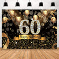 Sensfun Happy 60th Birthday Backdrop for Stunning Celebrations