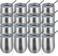 MEWAY 12oz Wine Tumbler 16 Pack - Insulated Stainless Steel Set