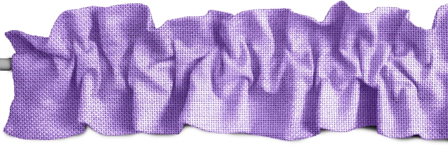 Faux Burlap Sleeve Topper Window Valance for Home Decor
