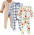 Touched by Nature Unisex Baby Organic Cotton Sleep and Play 3-Pack