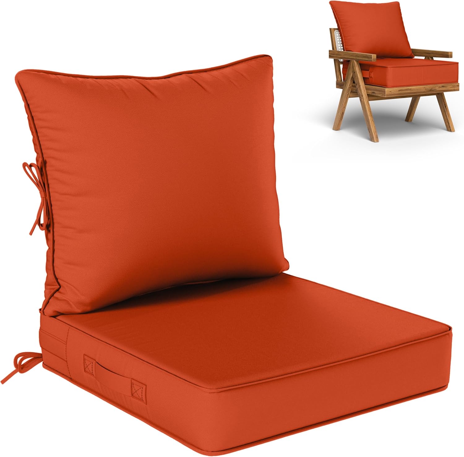 Outdoor Seat Cushion Set for Comfortable Patio Furniture Use
