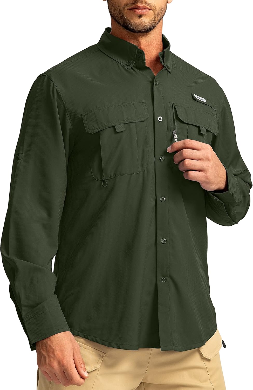 Men's Sun Protection Fishing Shirts with UPF50+ for Outdoor Fun