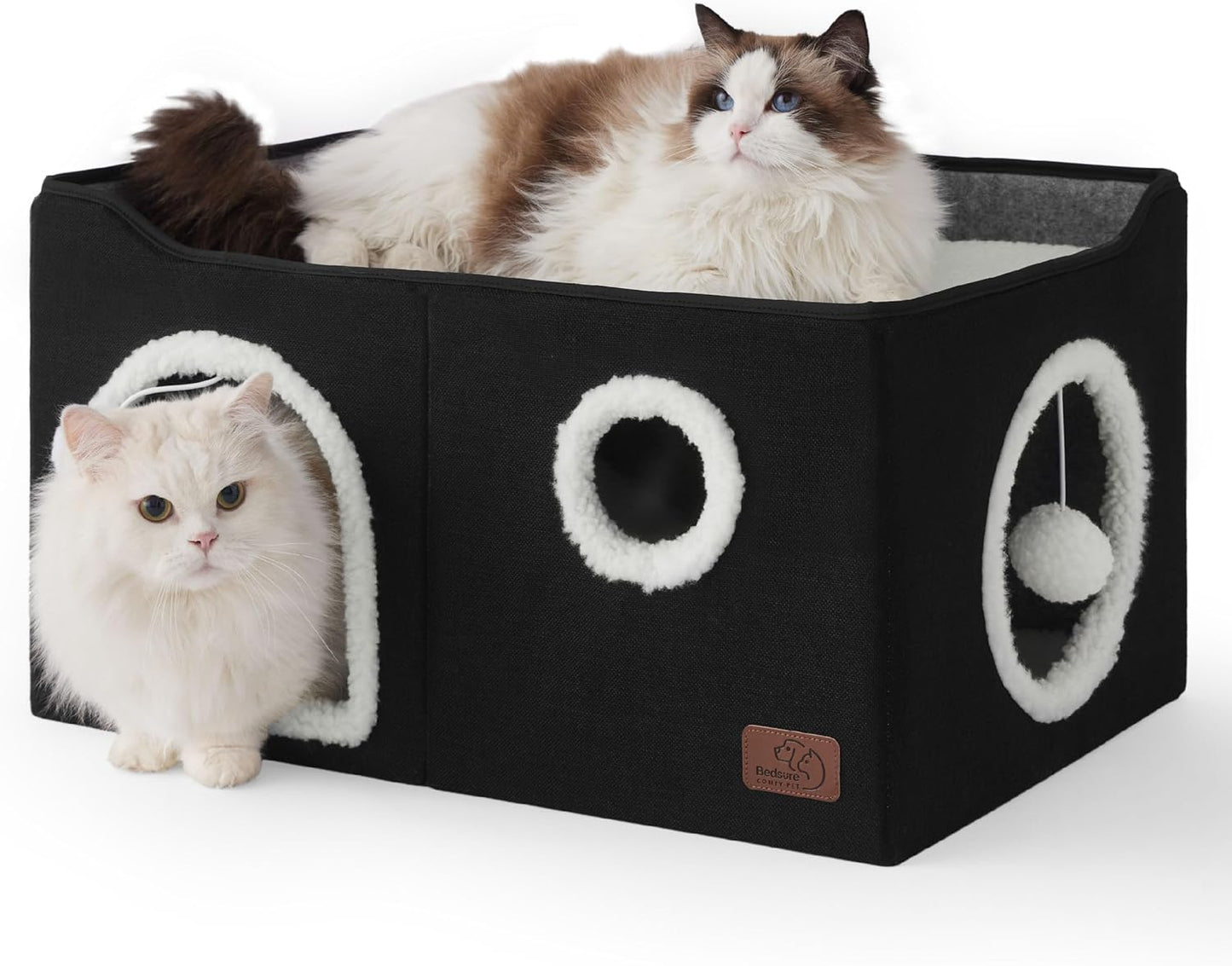 Bedsure Large Cat Beds for Indoor Cats - Cozy Hideaway