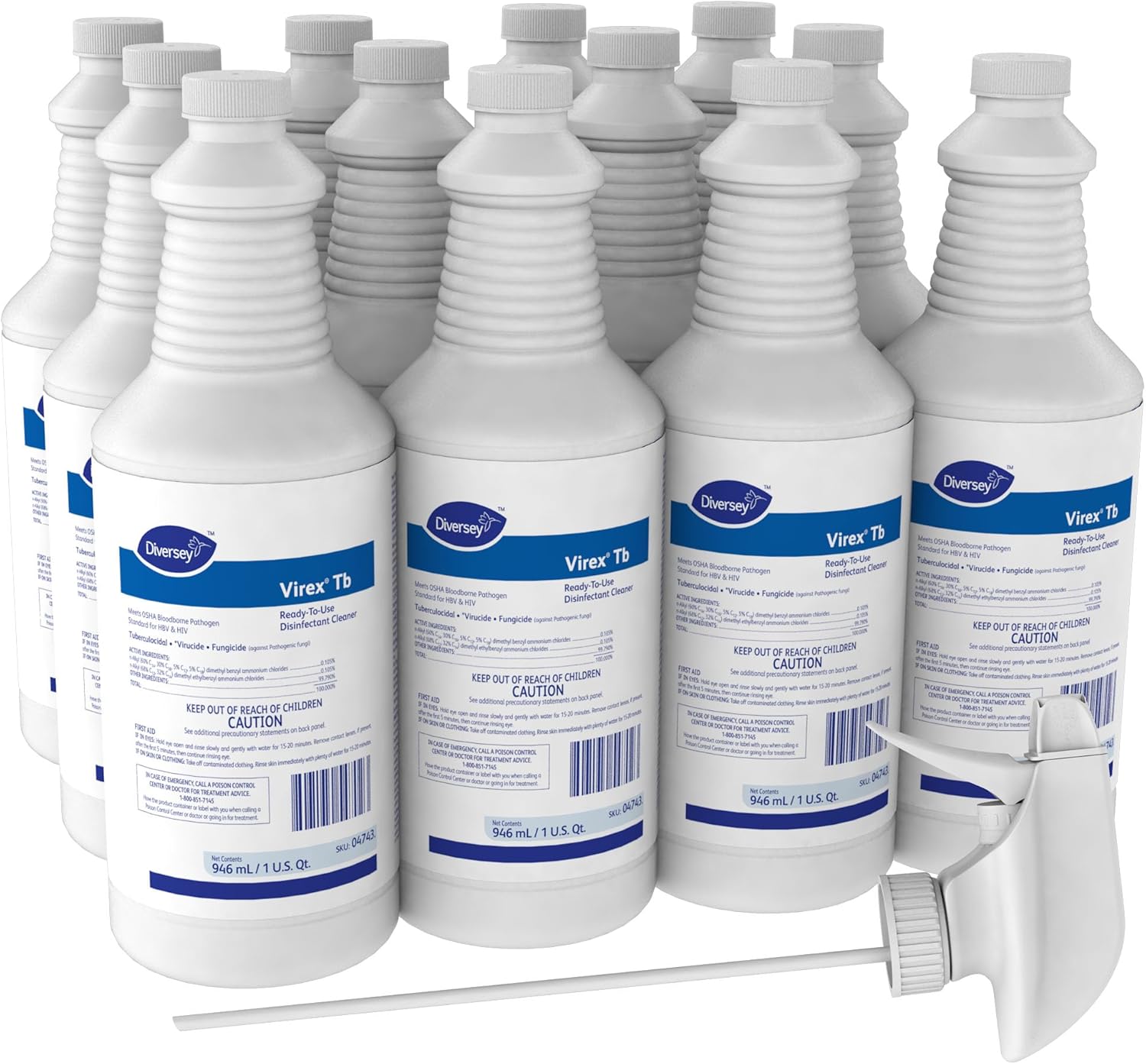 VIREX Diversey Tb Disinfectant Cleaner for Hospital Use 32oz