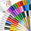 12in x 12in Permanent Vinyl Sheets for Cricut - 65 Sheet Craft Bundle