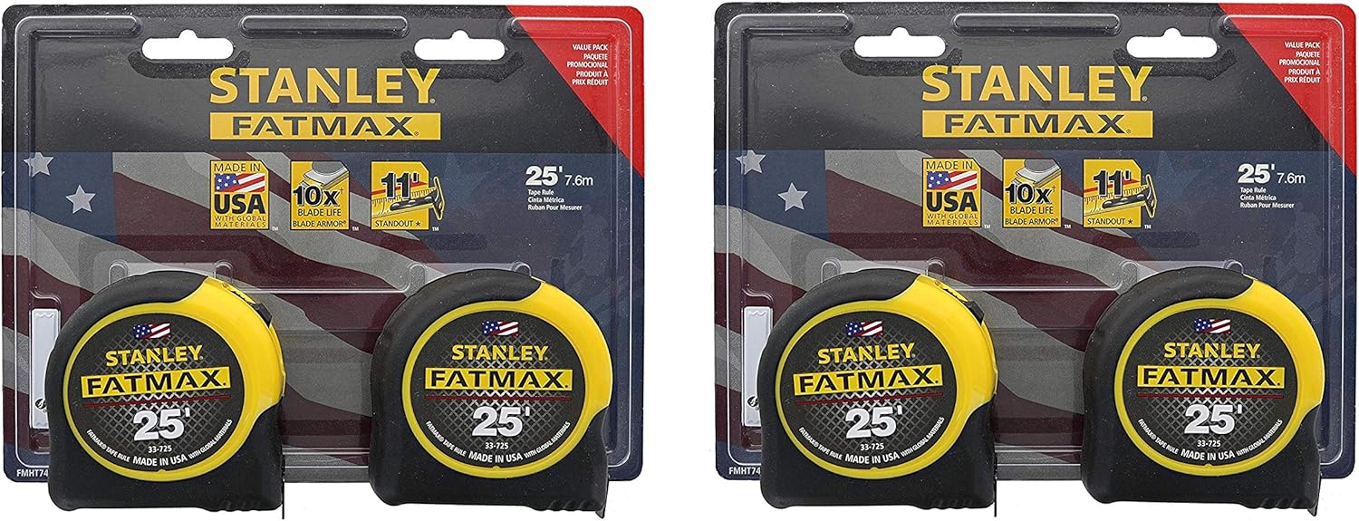 Stanley Consumer Tools 25ft Fatmax Tape Measure for Precision