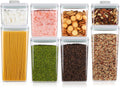 Pop Food Storage Containers Set 8 Pcs - Airtight Pantry Organization