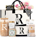 Birthday Gifts for Women Monogrammed Tote Set - Personalized Initials
