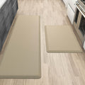 Anti Fatigue Kitchen Floor Mat Double Pack Beige - 0.47in Thick
