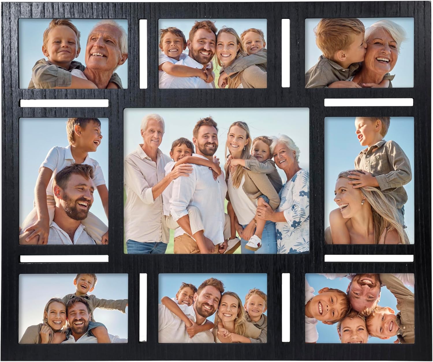 9-Opening Collage Picture Frame for Stylish Wall Decor