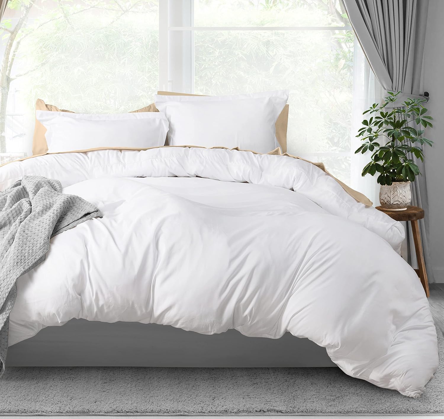Utopia Bedding Duvet Cover Queen Size - Soft Microfiber Set