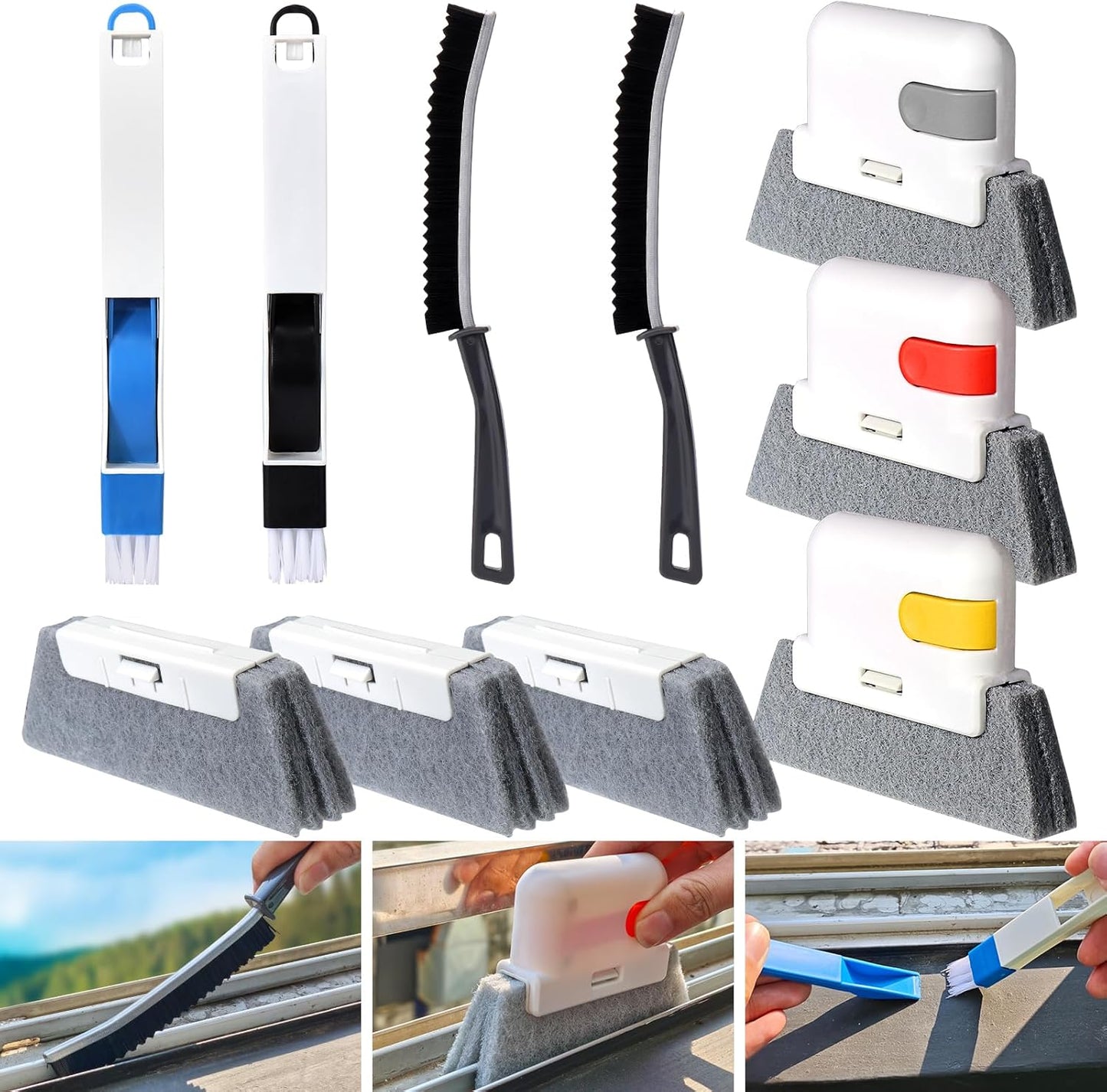 10 Pcs Window Track Cleaner Kit by XANGNIER