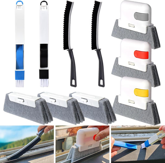 10 Pcs Window Track Cleaner Kit by XANGNIER