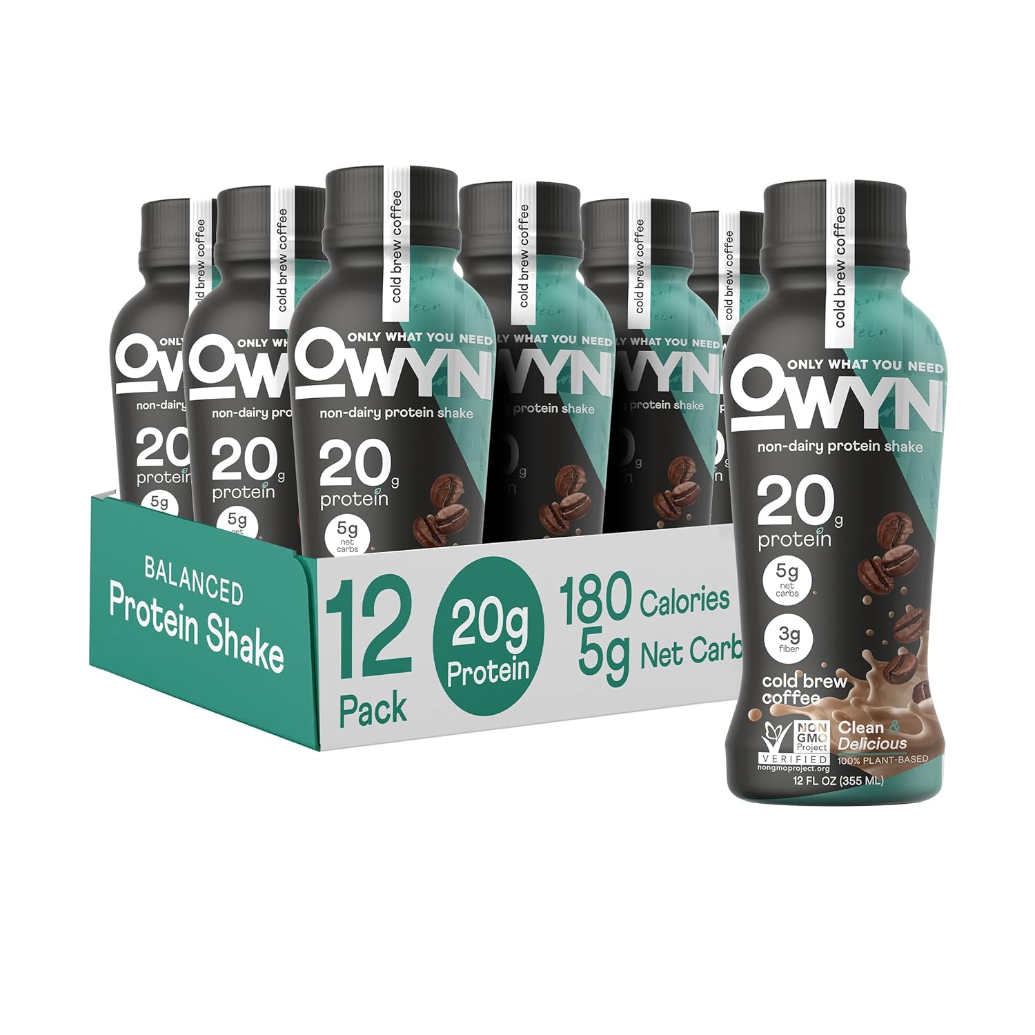 OWYN Vegan Plant-Based Protein Shake with Cold Brew Coffee