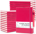 feela 24 Pack Journal Notebook for Work A5 - Bulk Hardcover Set
