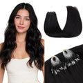 Micro Link Hair Extensions Real Human Hair 20in - Natural Volume