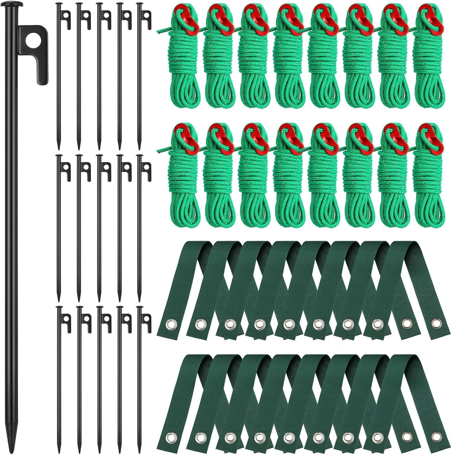 Heavy Duty Tree Stake Kit for Leaning Trees - 48 Pcs Set