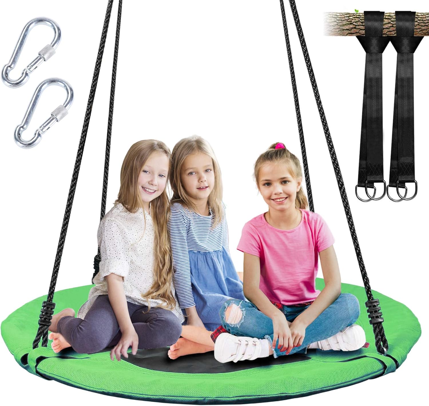 40 Inch Saucer Tree Swing for Kids - Safe & Fun Outdoor Play