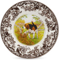 Spode Woodland Beagle Salad Plate - 8 in Fine Earthenware