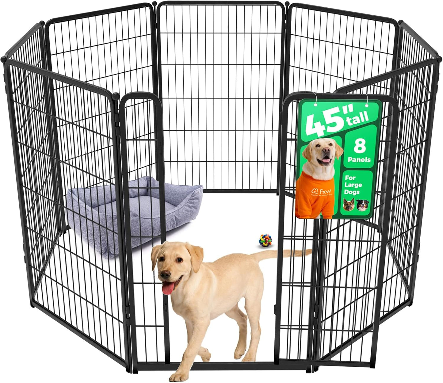 FXW Homeplus Unleashed Indoor Dog Playpen for Large Dogs