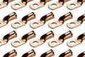 TEMCo 50 Pack Bare Copper Battery Cable Ends 4 AWG 5/16 in - Heavy