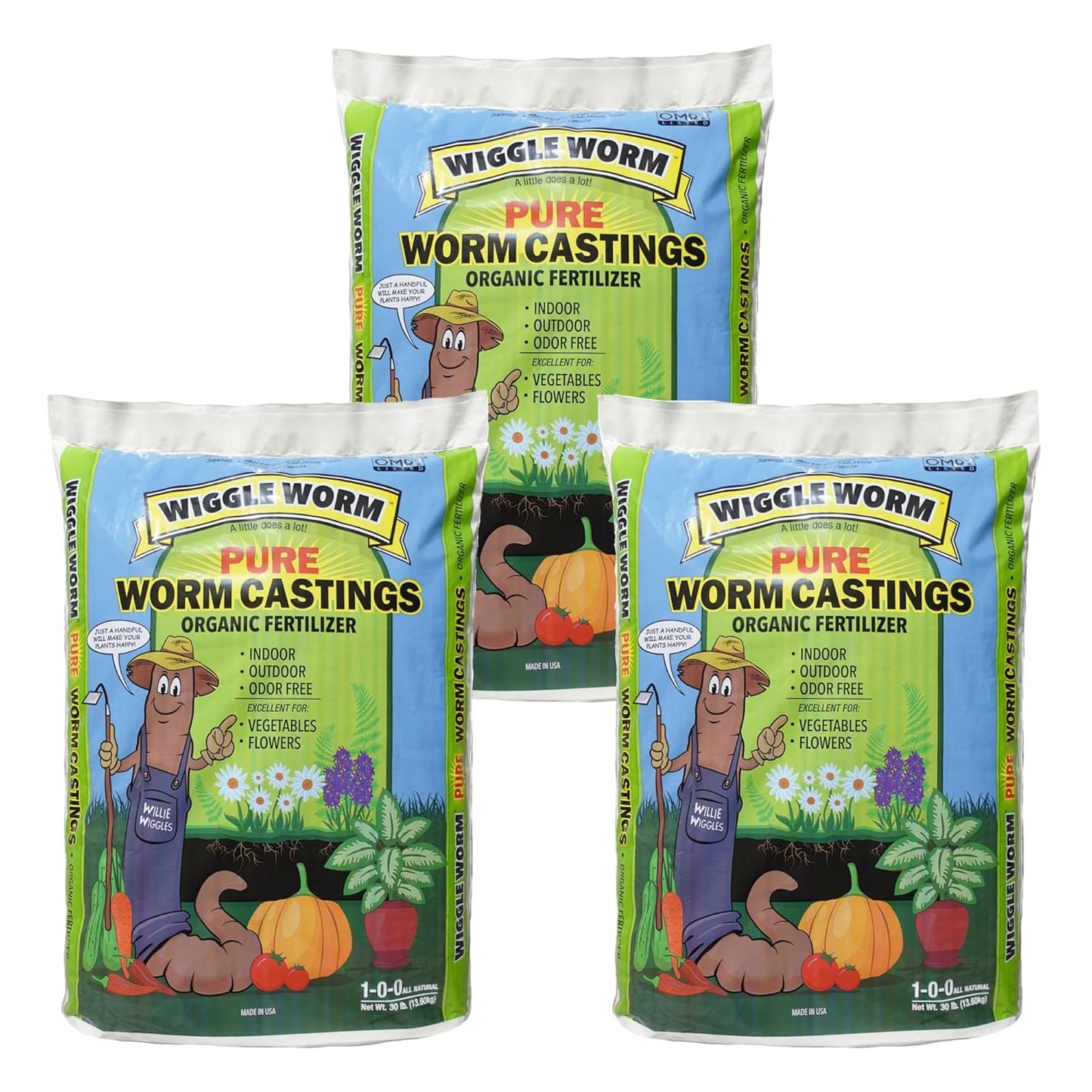 100% Pure Organic Worm Castings Fertilizer for Healthy Plants