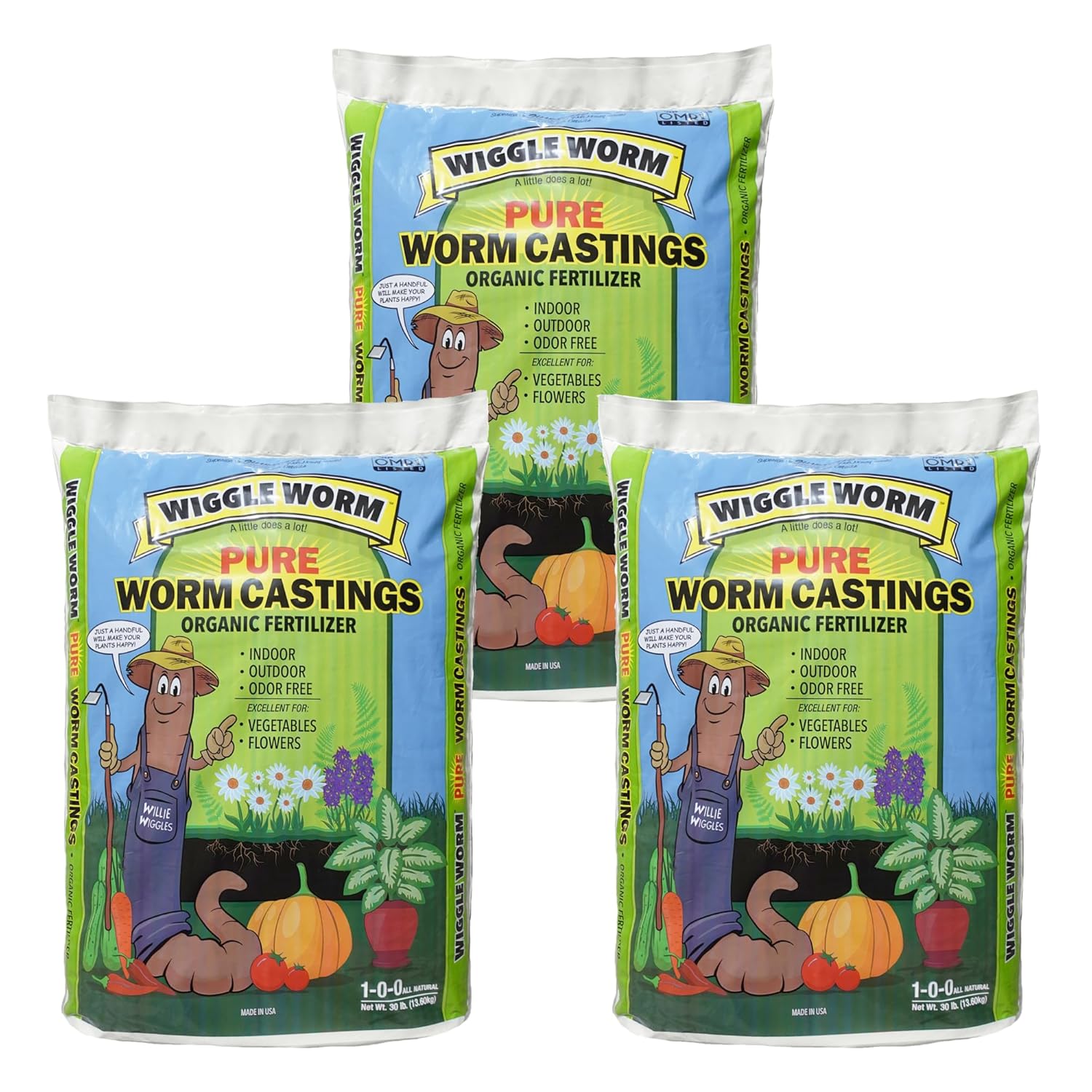 100% Pure Organic Worm Castings Fertilizer for Healthy Plants