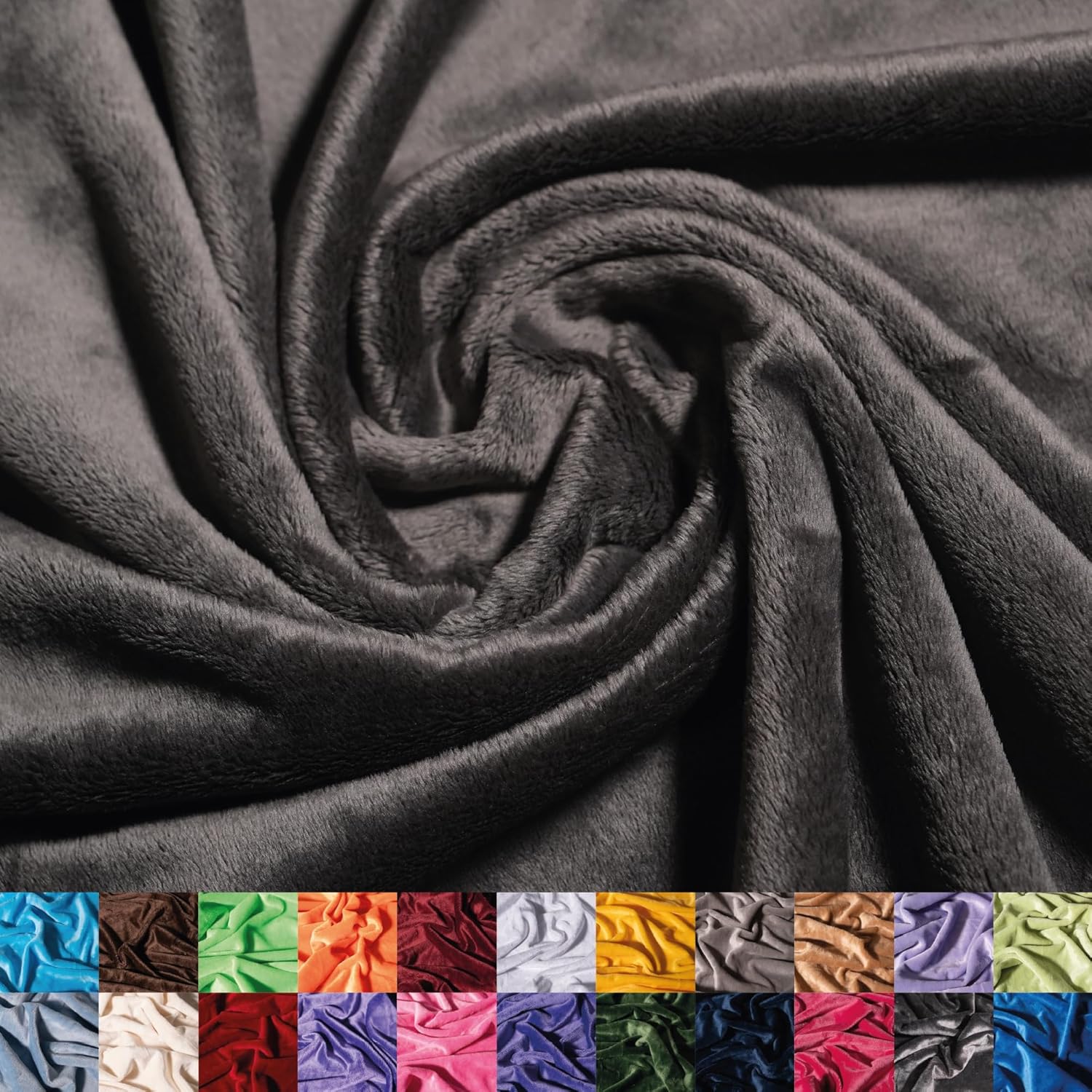 Soft Aqua Minky Fabric for Blankets, Apparel & More - 58/60