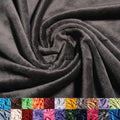 Ice Fabrics Solid Minky Fabric by the Yard - Charcoal Grey 4 Yards