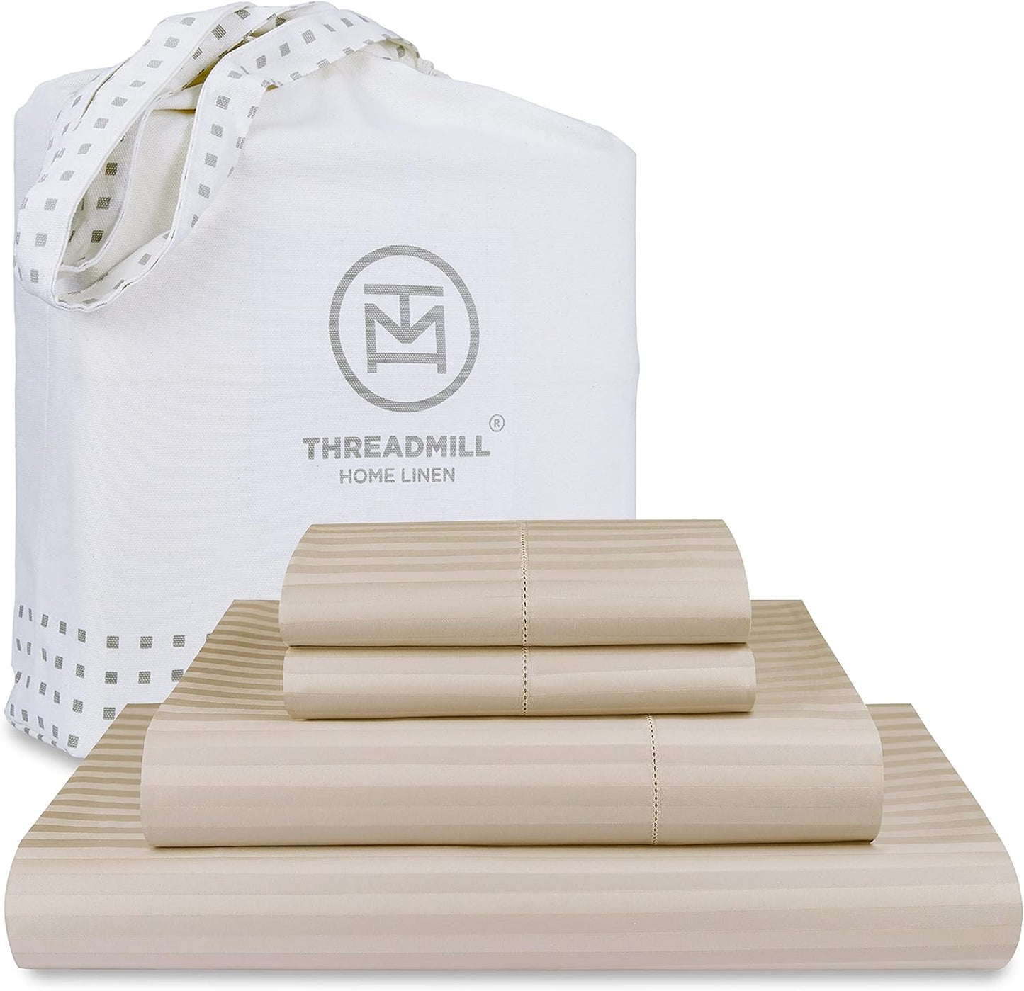 Threadmill 600 Thread Count Cal King Cotton Sheets Set