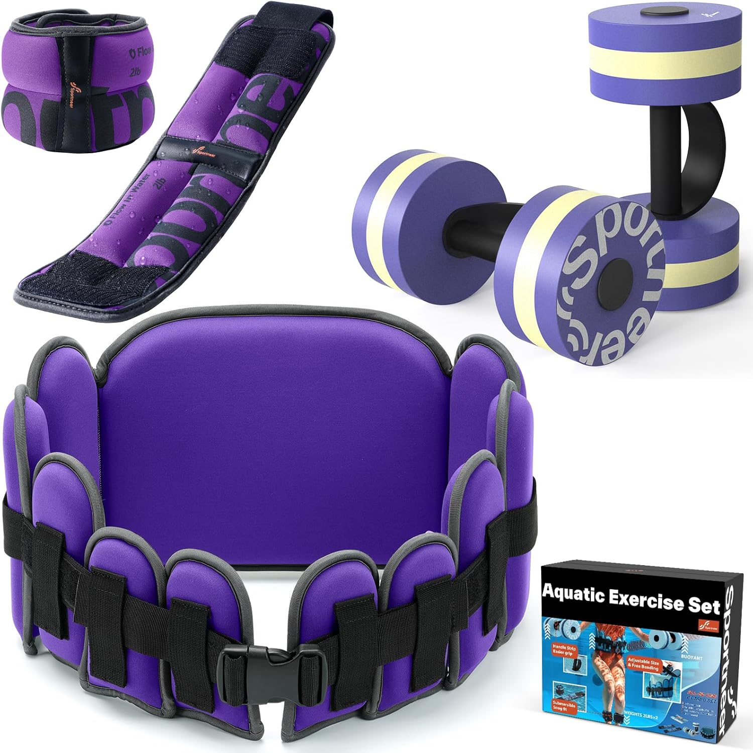 Water Aerobics Pool Exercise Equipment for Fitness and Therapy