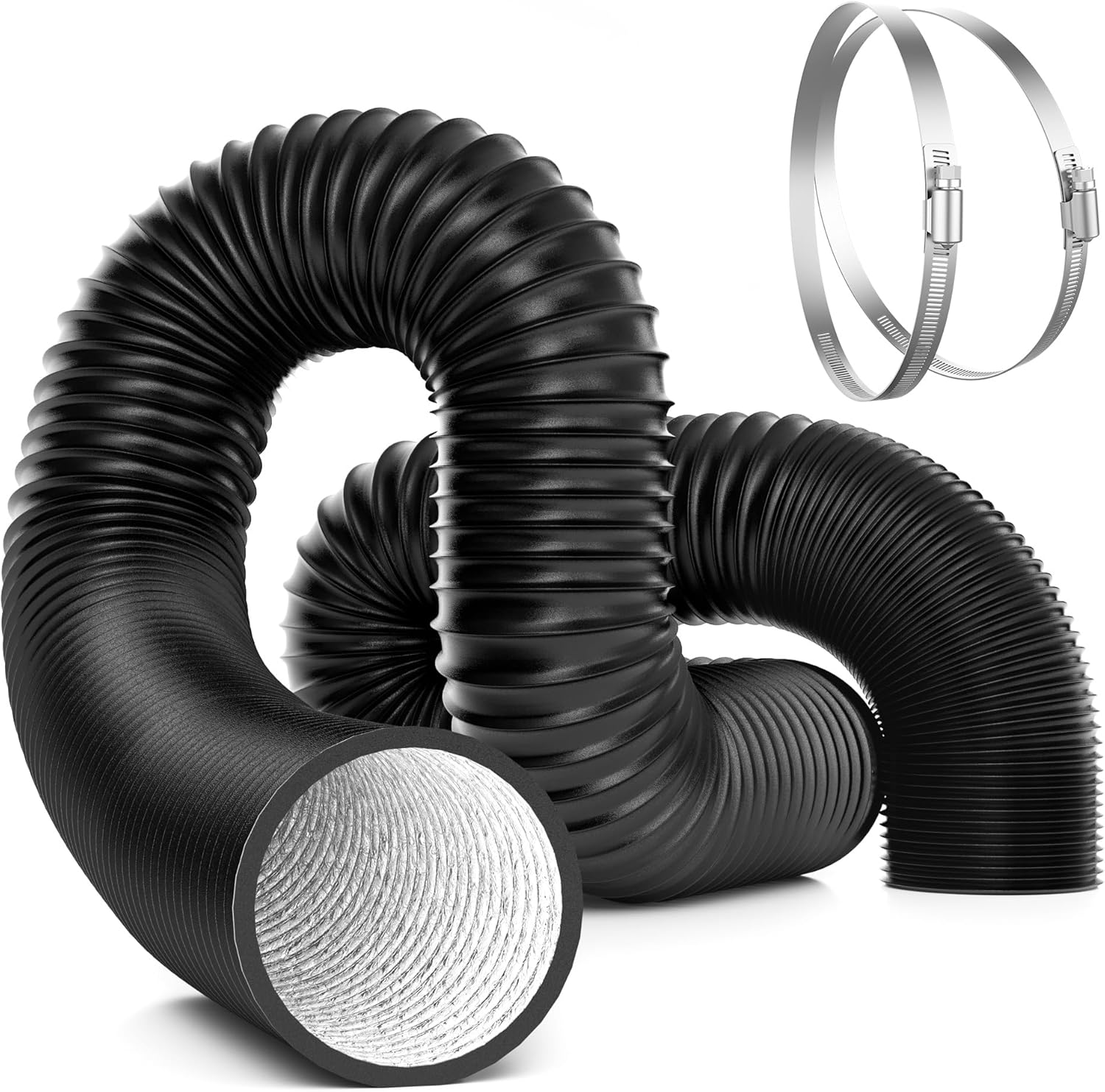 VIVOSUN 8 inch Aluminum Foil Ducting for Dryer Venting Needs