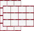 32 in x 48 in SwiftGlimpse 2026 Wall Calendar - Reversible Jumbo XL