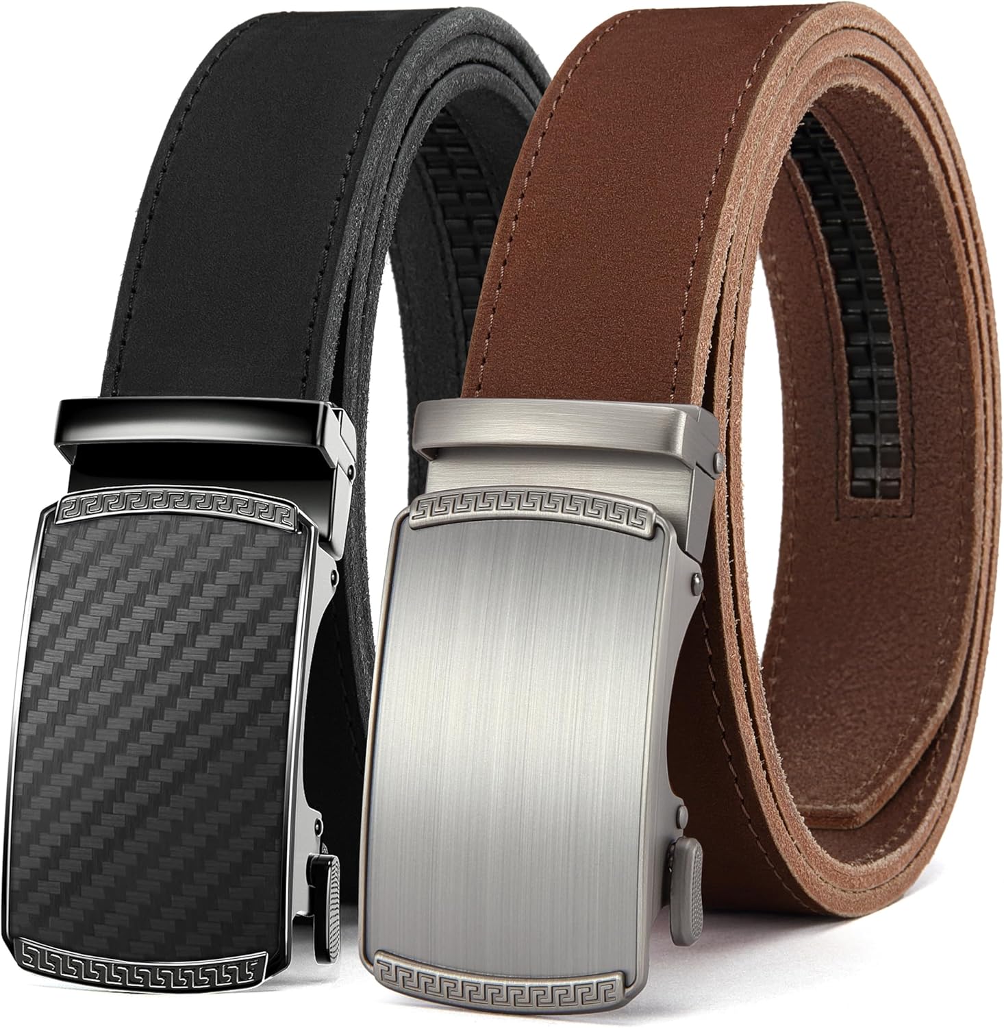 CHAOREN Leather Ratchet Belt for Men - Customizable Fit Style
