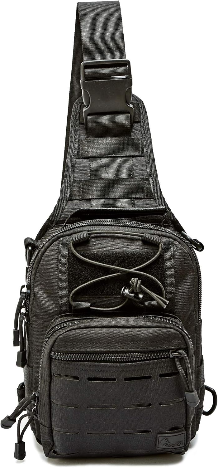 WOLF TACTICAL Compact EDC Sling Bag for Outdoor Sports and Travel