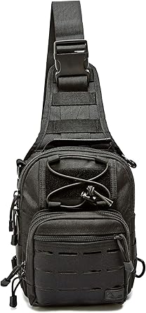 WOLF TACTICAL Compact EDC Sling Bag for Outdoor Sports and Travel