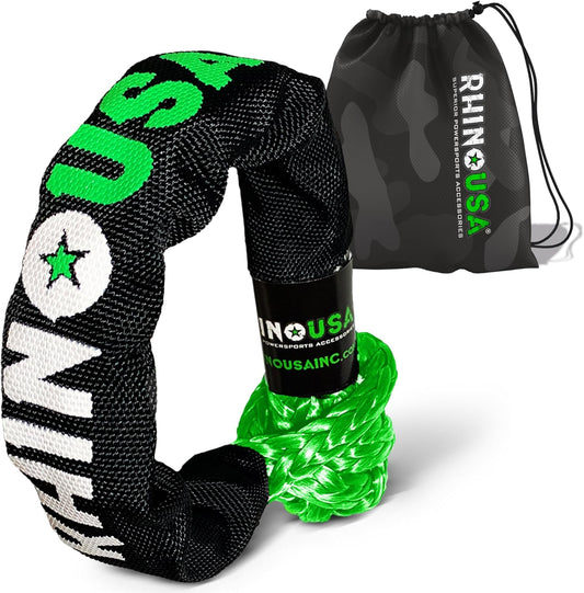 Rhino USA Synthetic Soft Shackle Rope for Offroad Recovery Needs