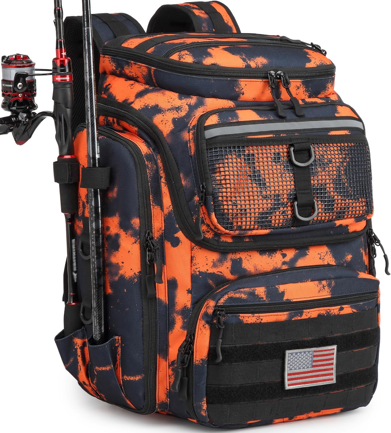 HAMBOLY Fishing Backpack with Rod Holders for Outdoor Adventures