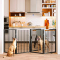 Vantas Folding No-Assembly Metal Pet Gate for Indoor & Outdoor